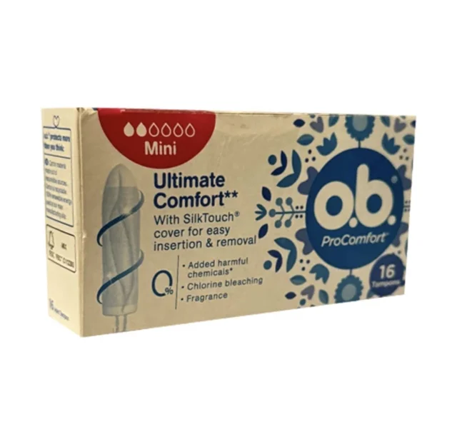 تامپون او.بي (OB) مدل mini بسته ١٦ عددي